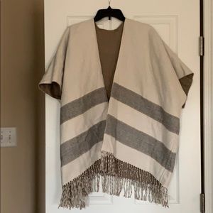 LOFT Reversible jacket (Ruana style) w sleeves